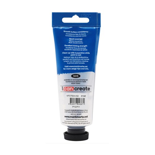 MONT MARTE PREMIUM OIL PAINT 75 ml - Medium Yellow(1)